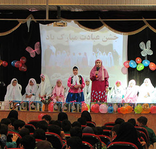 خمام - حضور «خاله باران» در جشن مدارس غیردولتی سردارجنگل و خاتم