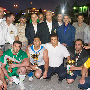 خمام - دومین دوره از مسابقات فرا استانی قوی‌ترین مردان «جام زنده‌یاد تقی‌نژاد» برگزار شد