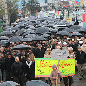 خمام - حضور پرشور مردم خمام در راهپیمایی ۲۲ بهمن