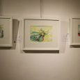 نمایشگاه نقاشی‌های هنرمند ژاپنی در گورابجیر صحرا برگزار شد