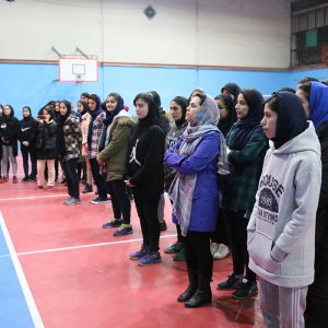 خمام - مسابقات بسکتبال ۳ نفره بانوان استان گیلان به میزبانی خمام برگزار شد