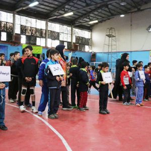 خمام - المپیاد ورزشی درون مدرسه‌ای در سالن تختی برگزار شد
