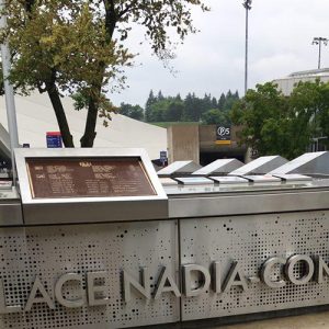 خمام - نام «علی بحری خمامی» در استادیوم المپیک مونترال حک شده است