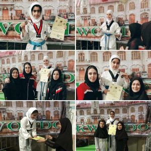 خمام - دختران خردسال خمامی در رقابت‌های تکواندوی استانی به ۵ مدال برنز دست یافتند