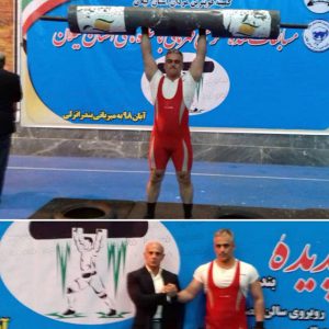 خمام - قهرمانی محمد صبحی در مسابقات کنده فلزی باشگاه‌های استان گیلان