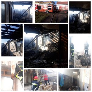 خمام - یک باب منزل ویلایی در روستای تیسیه دچار آتش‌سوزی شد