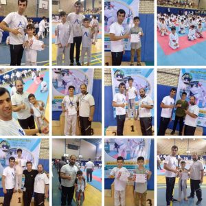 خمام - درخشش رزمی‌کاران خمامی در مسابقات کاراته قهرمانی پسران استان گیلان