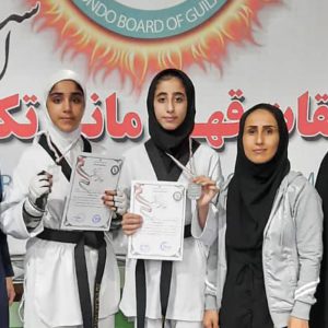 خمام - دختران خمام در رقابت‌های استانی تکواندو به ۲ مدال نقره رسیدند