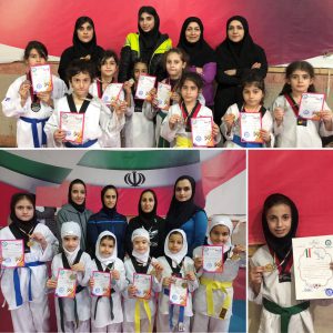 خمام - ۲۰ مدال رنگارنگ دختران خمامی در مسابقات تکواندوی استانی