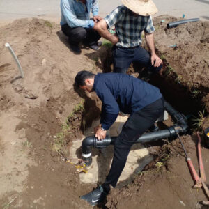 خمام - عملیات اصلاح شبکه جهت بهبود فشار آب شرب در شهر چوکام و ۲ روستای همجوار انجام شد